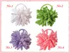 50st 3,5 "Korker Ponytail Hårbandhållare Streamer Corker Bows Clips Cheer Bows Curly Ribbon Hair Bobbles Hår Tillbehör PD006