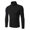 Partihandel - Klassiska män Jumpers Pullovers Tröjor Stickad Turtle Neck Solid Casual Slim Mysiga Toppar Stiliga pojkar