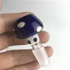 Nova tigela de vidro de 14 mm 18 mm com azul rosa colorido estilo cogumelo colorido tigela de vidro grosso pirex tigelas para bongs