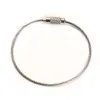 Stainless Steel Wire Keychain Cable Rope Key Chain Carabiner Key Ring Outdoor Hiking Tools