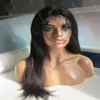 Medische pruik vol pu -basis 9a zijdeachtige rechte onbewerkte Braziliaanse maagdelijke menselijk haar siliconen pruiken voor vrouw snel express levering