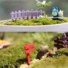 Groothandel mini schermen hek fairy tuin miniaturen gnome mos terrariums desktop fles tuin hars ambachten decoratie voor thuis