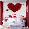 Venta al por mayor- Papel tapiz fotográfico personalizado Estéreo 3D Murales grandes Cupido Espada Rosa Arte sala de estar sofá dormitorio flash tela plateada papel tapiz mural
