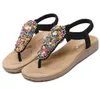 Sommer Frauen Schuhe Frau Sandalen Mode Casual Schuhe Perlen Schuh Flip-Flops Plus Größe 35-41