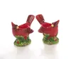 Bougeoir en céramique Bird Garden une paire Prix Christmas Series Red Series Christmas Color Birds Pilier Bougies