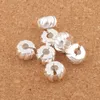 10mm de prata banhado a tampa de abóbora de abóbora Big Hole Beads Clip 30pcs / Lot Fit Charme Europeu Braceletes Metais Jóias DIY L1749