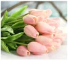Lateksowe tulipany sztuczne bukiet kwiatowy PU Real dotykowy kwiaty do dekoracji domowej Wedding Dekoracja 11 kolorów Avalid7041423