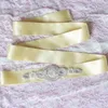 Avtagbara Bridal Sashes 2017 Ribbon Pärlor Kristaller Rhinestones Bling Bling Bröllop Bälten för Bruds Rosa Black Ivory Champagne Vit Röd