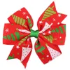 Christmas Baby Girl Hair Bows Clips Boutique Hair Pin Grosgrain Ribbon Bows Hairpins Kids Girl Hair Accessories GB067