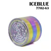 Ice Blue Maze Grinders 63 mm 52 mm 4 Warstwy Palanie Iceblue Rainbow Hilder Cync Aolly Herb Crushers