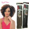 30Strands / pcs 18inch afro kinky curly hårförlängning syntetiska virkade flätor kanekalon flätande hår för svart kvinnor marley twist