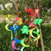 nuovo cartone animato animale insetto mulino a vento a spirale colorato filatore del vento griglia manica a vento prato giardino cortile decorazione per esterni