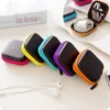 Square Headphones Storage Boxes Earphone Cable Earbuds Storage Hard Case Carrying Pouch bag SD Card Hold Box 7.5*7.5*2.8cm