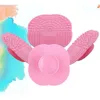 Hele1 pc 8 kleuren siliconen reiniging cosmetisch make -up wasborstel gelborstel schoner scrubber gereedschap fundering make -up reinigingsmat 230A8479252