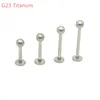 Grade 23 Titanium Lip Bar Stud Labrets Rings Ear Stud Tragus Body Piercing Jewelry Monroe G23 Helix Earrings