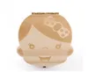 Baby Milk Toothes Keepsakes Collection Memorial Box Cute Beautiful Wood Kua Kids Bekväm liv Tandlådor T405769732108969838