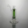 Glazen bongwaterbuizen Bongs Groene glazen percolatorpijp voor het roken van bongs