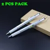 2 pçs pacote 6 em 1 ferramenta canetas stylus material de alumínio metal chave de fenda régua nível caneta esferográfica multifunções tools6138441
