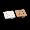 2016 New Brand Dual USB Port Electric Wall Charger Dock Socket Power Outlet Panel Plate 2 colors Smart Power Plugs DHL Free