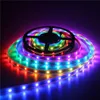 Bande LED 16,4 pieds 300 LED WS2812B, adressable individuellement, 5050 pixels RGB, Tube de lampe Flexible, étanche, PCB blanc