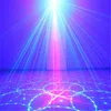 New 3 Lens 40 Patterns Club Bar RGB Laser Blue LED Stage Lighting Dj Home Party Show Professional Projector Light Disco