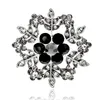 snowflakes brooch Rhinestone Christmas Brooch Pins Crystal Large Snowflake Winter snow Theme Brooches men for women