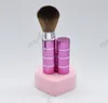 Lipstick tube make-up borstel telescopisch ontwerp voor carry in tas, poeder borstel speciale draagbare cosmetische bb crème borstel 6 kleur