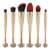 6 stks Make-up Borstels Gezicht Oog Basic Cosmetische Foundation Blush Brush Blending Borstel Shell Designs Professionele Make-up Borstels Set