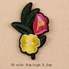 Nouveau fer à repasser sur patchs bricolage brodé autocollant pour vêtements pour vêtements tissu couture couture camellia rose fleur