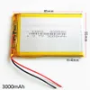 EHAO 405585 3,7 V 2500 mAh Polymer-Lithium-Akku Lipo-Zellen mit hoher Kapazität für DVD-PAD-Powerbank, Kamera, E-Books, Mobiltelefon