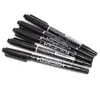 10st Assorted Tattoo Transfer Pen Black Dual Tattoo Skin Marker Pen Tatuering Leverans för permanent smink Gratis frakt