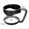 Titulaire de tasses ForRocky Mountain Poignée 840ml Tasse en plastique Poignée noire Porte-main Fit Tasses de voyage Drinkware