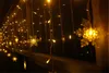 3.5M 100SMD 눈송이 LED 문자열 커튼 조명 촛대 조명 휴일 크리스마스 웨딩 파티 장식