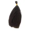 Mongolian Bulk Hair Afro Kinky Curly Bulk For Braiding Human Hair Extensions 8-26 Inch In Stock FDSHINE271U