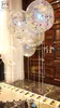 5 pièces 18 pouces grand ballon multicolore confettis ballon fête d'anniversaire décoration de mariage Latex Transparent clair Balloon3848849