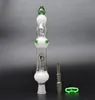 Blue/Black/White/Pink/Green Color NC with 14mm Titanium Tip Titanium Nail glass bong Cheap Smoking Accessory Set