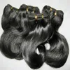 Hot Selling 20pcs/lot 100% Cheap Processed Peruvian Human Hair Weft Natural color wholesale On Sale