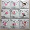 Einzigartiges weißes gesticktes Seidentaschentuch-erwachsenes Frauen-kleines quadratisches Tuch chinesisches ethnisches Kunsthandwerk-Geschenk 10pcs/lot freies Verschiffen