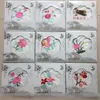 Unieke witte geborduurde zijde zakdoek volwassen vrouwen kleine vierkante handdoek Chinese etnische handwerk geschenk 10 stks / partij gratis verzending