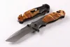 سكاكين مخصصة - X50 الربيع بمساعدة سريعة مفتوحة سكين العتاق 440c التيتانيوم بليد الخشب مقبض edc الجيب سكاكين قابلة للطي