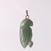 Squisito mano intaglio multicolore naturale misto pietra agata turchese pappagallo tropicale uccello fascino animale gioielli ciondolo regalo ideale per lei