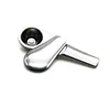 Removable magnetized stainless steel metal spoon pipe