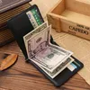 Men Money Clip Wallet Leather Quality Guarantee Holder For Money Simple Style Money Bag New Dollar Bill Wallets Credit9091134