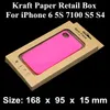 Goede kwaliteit Kraft Craft Paper Retail Packaging Box voor Samsung S5 S4 S3 I9300 N7100 iPhone 4 4S 5 5S 6 4.7 Inch Mobiele Telefoon Case Cover DHL