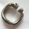 Rifornimento della fabbrica Cina giocattoli adulti del sesso metallo uomini dispositivo di castità maschile anello gabbia del cazzo senza blocco del pene catetere uretrale