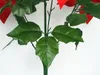 Goedkope nep kunstmatige rode poinsettia bloem zijde fluwelen poinsettias bloem boeket voor huis feest kerst decoratie