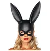 Home & Garden Women Girl Party Rabbit Ears Mask Black White Cosplay Costume Cute Funny Halloween Mask XB1