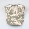 2017 Estate Unisex Visiera Vuota Top Camouflage Cappello da sole Tesa in bianco Fascia elastica Berretti da spiaggia Protezione UV Cappelli militari3036