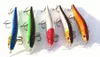 10pc Minnow Fishing Lure Baits durs en plastique 14cm551quot23g081oz avec 4 crochets pêcheurs Wobblers7808157