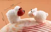 2017 new Ornaments Couple Sheep Moss Micro Landscape Decoration Resin Jewelry Arts and Crafts free shipping